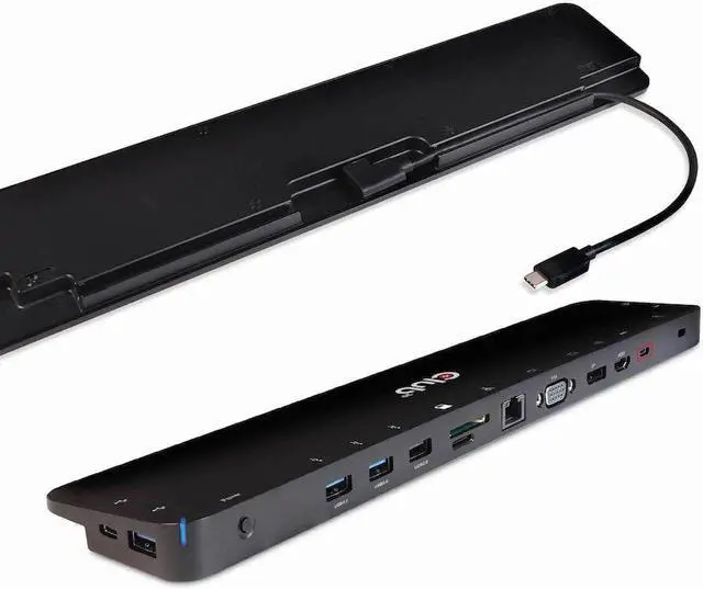 Alt view image 2 of 5 - Club 3D CSV-1565 USB Gen1 Type-C Triple Display DP1.4 Alt Mode Smart PD3.0 Charging Dock with 100 Watt Power Supply
