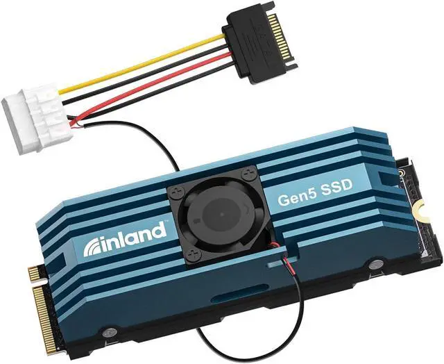 Alt view image 2 of 5 - INLAND TD510 1TB PCIe 5.0 M.2 SSD Gen5 x 4 232-L 3D TLC NAND NVMe 2280 Internal Solid State Drive Gaming SSD with Heatsink & DRAM