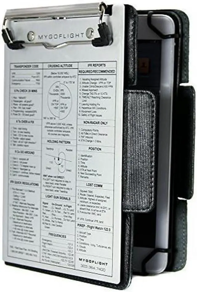 Main image of MYGOFLIGHT Universal Full-Size Leather Folio C EFB Pilot Kneeboard and Clipboard - iPad Pro 9.7", 10.5", 11", iPad Air 1, 2, 3, 4, 5, iPad 2, 3, 4, 9.7", 10.2", 9"-11" Tablets
