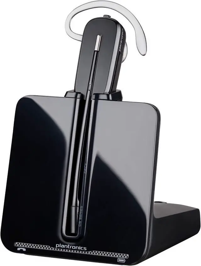 Main image of Plantronics - CS540 Wireless DECT Headset (Poly) - Single Ear (Mono) Convertible (3 wearing styles) - Connects to Desk Phone - Noise Canceling Microphone