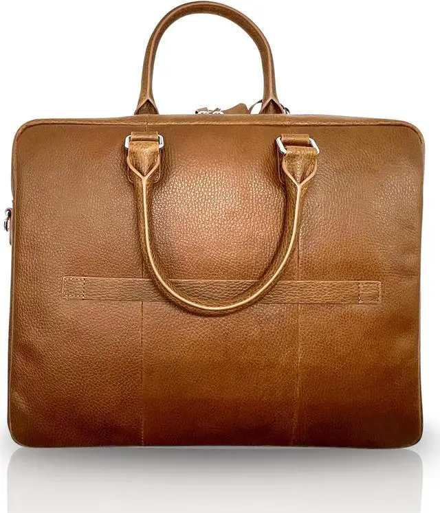 Alt view image 2 of 5 - Laptop Bag with Multiple Compartment and Pockets - Briefcases for men and Women with Trolley Compatible Strap on the Back - Briefcase Laptop Bag with Fit 16" (Style 2)