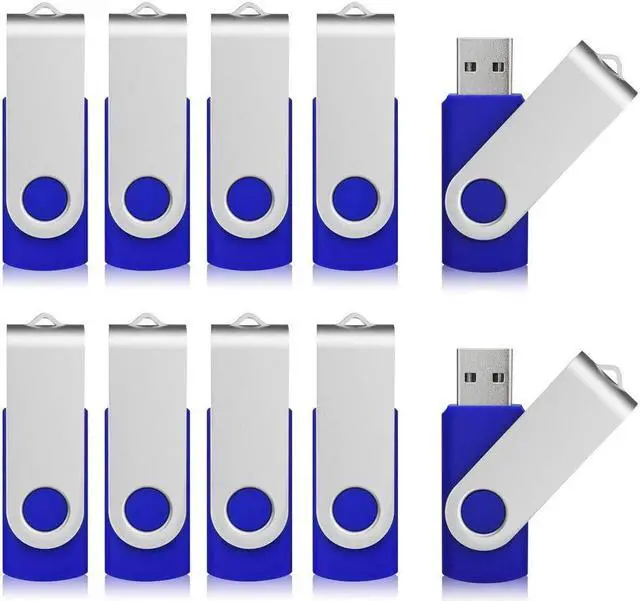 Main image of Aiibe 16 GB Flash Drive Bulk USB Flash Drive 16GB 50 Pack USB 2.0 Thumb Drives Memory Stick USB Drive 16GB, Blue