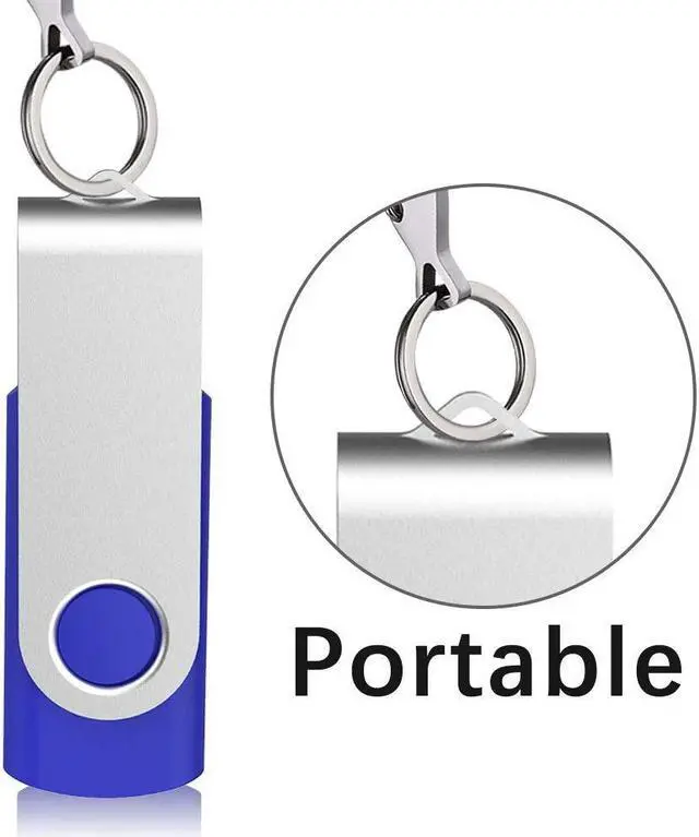 Alt view image 5 of 5 - Aiibe 16 GB Flash Drive Bulk USB Flash Drive 16GB 50 Pack USB 2.0 Thumb Drives Memory Stick USB Drive 16GB, Blue