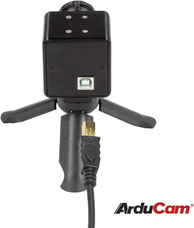 Alt view image 4 of 5 - Arducam for Raspberry Pi HQ Camera, 12MP IMX477 HQ Webcam with Audio, 6mm CS-Mount Lens, Metal Enclosure, Tripod and USB Cable
