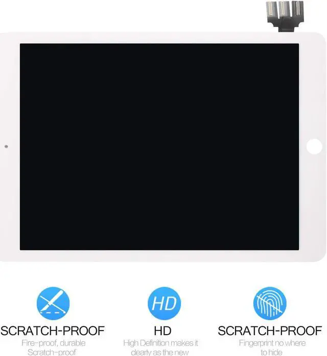 Alt view image 3 of 5 - A-MIND for iPad Pro 9.7 2016 A1673 A1674 A1675 LCD Display Touch Screen Assembly Replacement Parts, Tablet Front Panel & LCD Screen Repair,with Free Tool Set + Screen Protector (White)