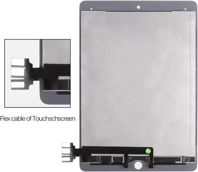 Alt view image 4 of 5 - A-MIND for iPad Pro 9.7 2016 A1673 A1674 A1675 LCD Display Touch Screen Assembly Replacement Parts, Tablet Front Panel & LCD Screen Repair,with Free Tool Set + Screen Protector (White)
