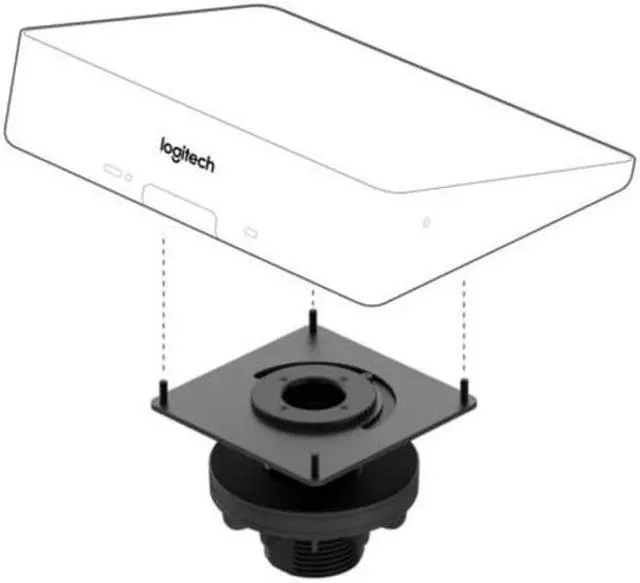 Alt view image 2 of 2 - Logitech Grommet Mount for Video Conferencing Touch Controller