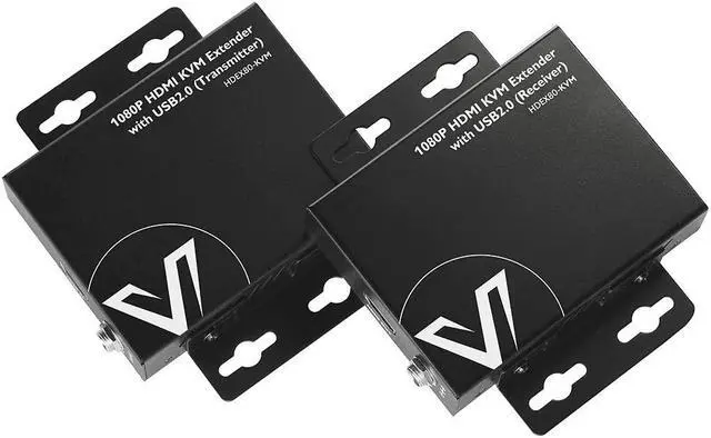 Main image of AV Access HDMI KVM USB Extender Over Cat5e/6/6a/7 260ft/80M, 2 USB 2.0 Ports, Zero-Latency, Plug and Play, PoE, No Driver, Supports All Operating System, Keyboard and Mouse USB Over Ethernet