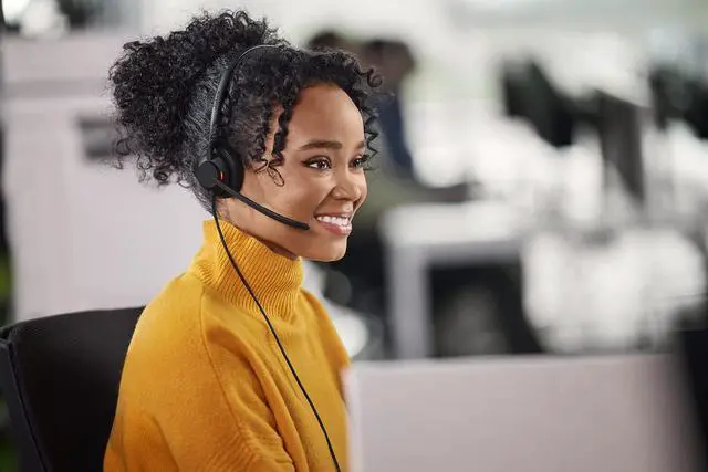 Alt view image 2 of 5 - Jabra Engage 50 II Wired Mono Headset with Link Call Control - Noise-Cancelling 3-Mic Technology and USB-A Cable - Works with All Leading Unified Communications Platforms Such as Zoom & Unify - Black