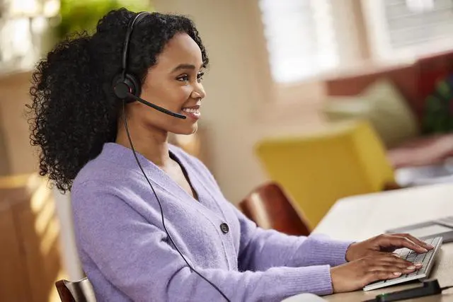 Alt view image 4 of 5 - Jabra Engage 50 II Wired Mono Headset with Link Call Control - Noise-Cancelling 3-Mic Technology and USB-A Cable - Works with All Leading Unified Communications Platforms Such as Zoom & Unify - Black