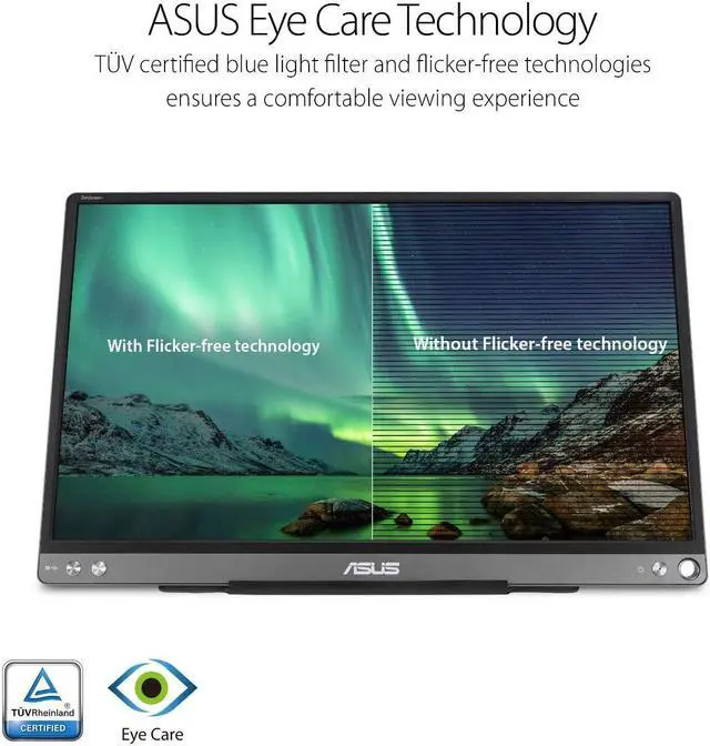 Alt view image 5 of 5 - ASUS ZenScreen 15.6" 1080P Portable USB Monitor (MB16ACE) - Full HD (1920 x 1080), IPS, USB Type-C, Eye Care, Anti-Glare Surface, Lite Smart Case, External screen for laptop, 3-Year Warranty,Dark Gray