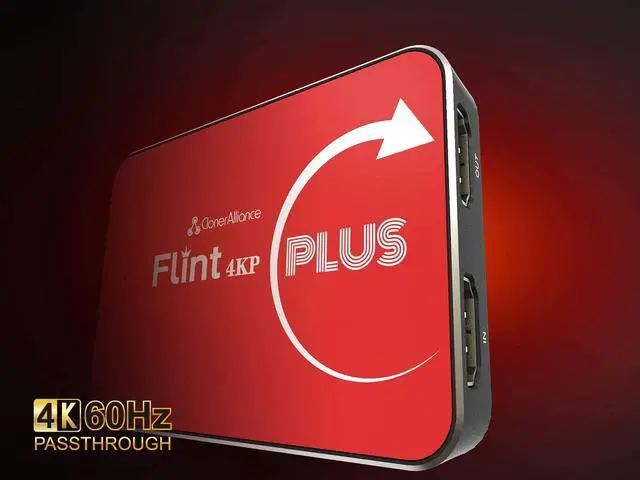 Alt view image 2 of 5 - ClonerAlliance Flint 4KP Plus, 4K@60fps Passthrough, 1080p@60fps Video Capture with Mic Input, Ultra-Low Latency, Plug&Play. for Game Consoles, DSLR
