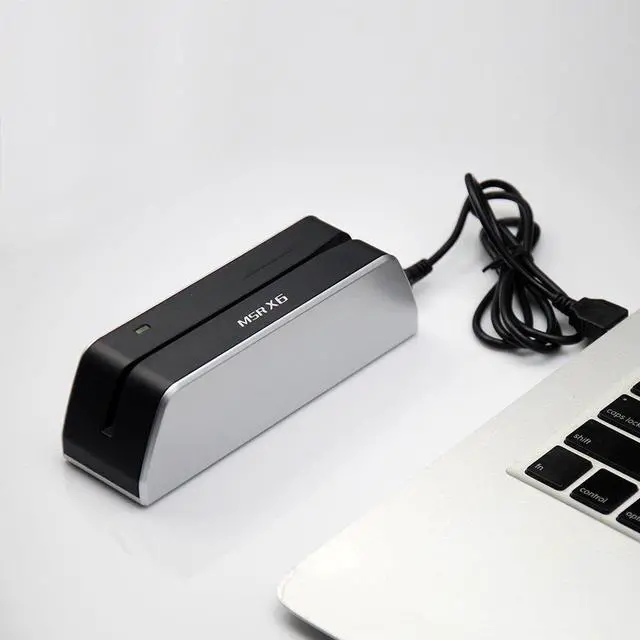Alt view image 5 of 5 - MSRX6 MSR X6 USB Swipe Magstripe Credit Card Reader Writer Smallest