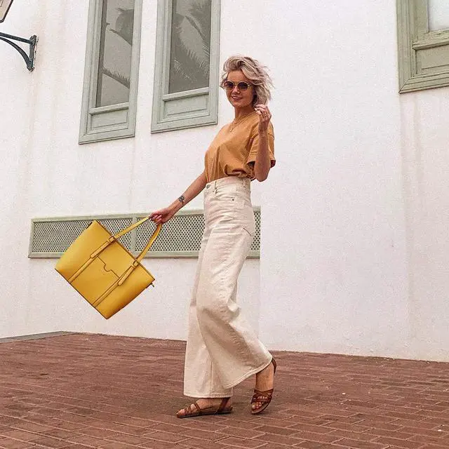 Alt view image 2 of 5 - BROMEN Women Briefcase 15.6 inch Laptop Tote Bag Vintage Leather Handbags Shoulder Work Purses Yellow