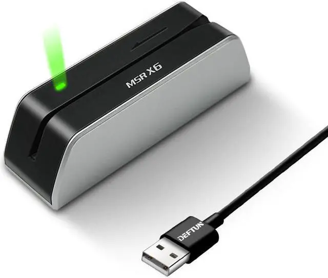 Alt view image 2 of 3 - MSR X6 Magnetic Card Reader Writer USB 3-Track Swipe