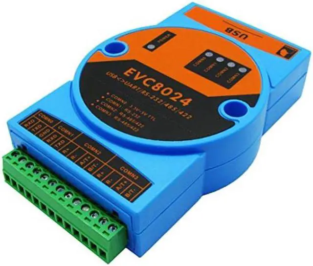 Alt view image 2 of 5 - BUELEC Industrial High Speed USB to RS232/RS485/RS422/TTL 4 in 1 Converter,Magnetic Isolated,Built-in 3000V Dual Isolation Power Module,Two-Way Independent Data Transmission,FT4232 Chipset