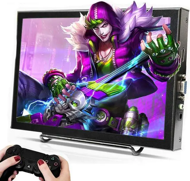Main image of Portable 11.6 Inch Monitor 16:9 Display 1920x1080 Full HD, 170° Widescreen Gaming Monitor with HDMI, VGA, Builtin Speakers, 3.5mm o Port, for Raspberry PS3