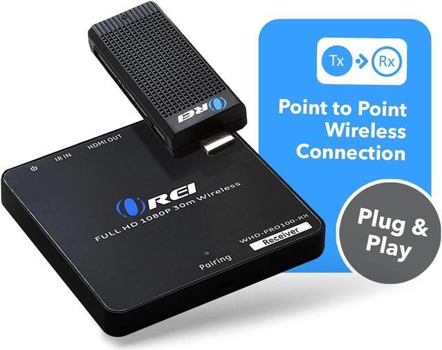 Alt view image 3 of 5 - OREI Wireless HDMI Transmitter & Receiver - Extender Full HD 1080p Wirelessly Upto 100 Ft with Dongle - Perfect for Streaming, Laptops, PC, Media and More