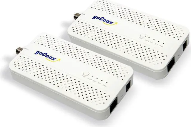 Alt view image 2 of 5 - goCoax MoCA 2.5 Adapter with 2.5GbE Ethernet Port. MoCA 2.5. 1x 2.5GbE Port. Provide 2.5Gbps Bandwidth with existing coaxial Cables. White(2-Pack, MA2500D)