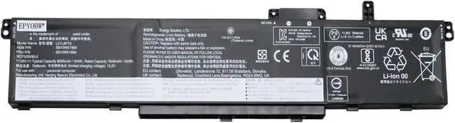 Main image of EPYOBW L21L6P70 Laptop Battery 94Wh 8095mAh 11.55V Compatible with Lenovo ThinkPad P16 Gen 1 / ThinkPad P16 Gen 2 Series L21M6P70