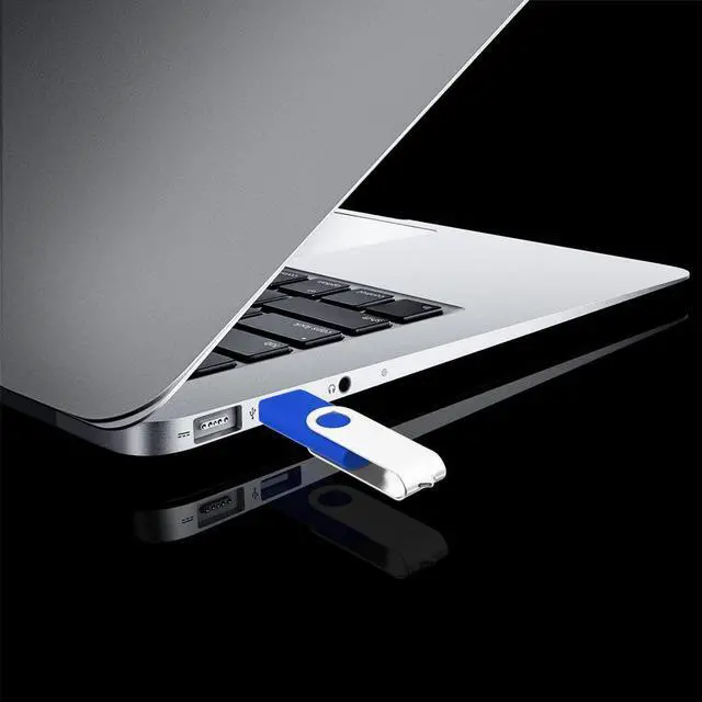 Alt view image 2 of 5 - 16GB Bulk Flash Drives 50 Pack EASTBULL USB Flash Drives Pack USB 2.0 Thumb Drives Bulk Swivel USB Drives Bulk with Strings (16GB-Blue)
