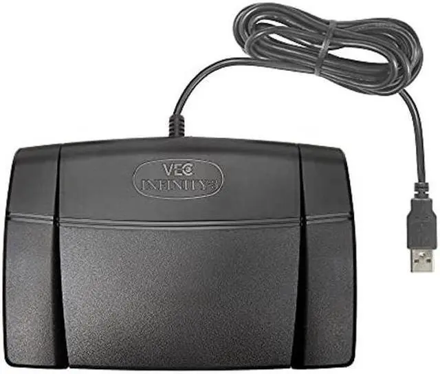 Alt view image 2 of 5 - ECS OHUSB WordSlinger USB Transcription Headset with Infinity-3 USB Foot Pedal - Includes USB Hub and Hook Holder
