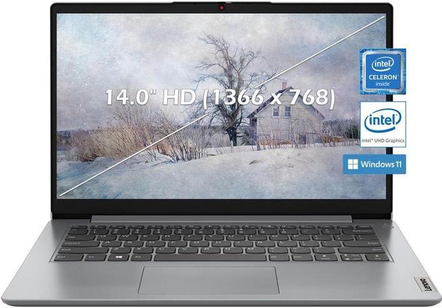 Main image of Lenovo IdeaPad 1 14 Laptop, 14.0" HD(1366 x 768) Screen, Intel Celeron N4020, 4GB RAM, 256GB Storage(128GB eMMC+128GB Card), Intel UHD Graphics 600, Win 11, Cloud Grey, W/GaLiMu
