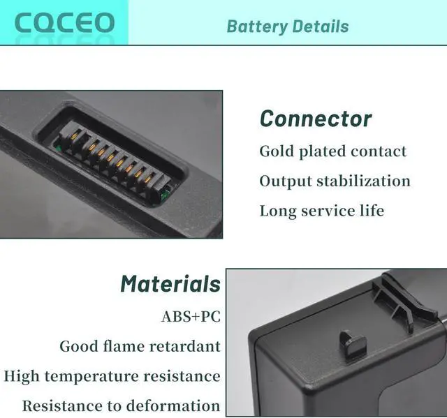 Alt view image 2 of 5 - CQCEO 789175 078592 Battery for Bose S1 Pro Multi-Position PA Speaker 789175-0110 4INR19/66-2 4ICR19/66-2 (14.4V 5500mAh)