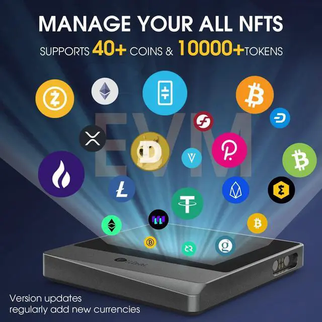 Alt view image 3 of 5 - ELLIPAL Hardware Wallet, Air-gapped & Internet Isolated Security Crypto Wallet Titan Mini, 10000 coins &Token, Anti-Disassemble &Tamper Cold Wallet, Cold Storage for BTC/XRP/ETH/XLM/USDT/LTC