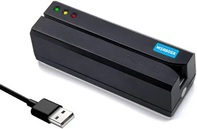 Main image of Deftun Card Reader Writer USB Swipe Encoder 3 Tracks MSR605X