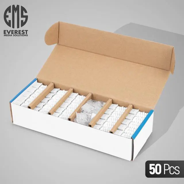 Alt view image 2 of 5 - Bundle - 3 Items: easyJACK - 90deg Angled Speed Termination Tool + Replacement Head + of 90deg Angled Cat6 Keystone Jacks in White (50 Pack)