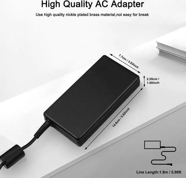 Alt view image 5 of 5 - FLGAN OEM 200W 20V 10A Charger for MSI MS-17L5 ms-1584 MSI Creator M16 B13 B13VF CreatorPro M16 B13VI MSI Katana 15 B12VGK B12VFK B12VEK B13VEK B13VFK B13VGK Laptop a21-200p2b adp-200jb f power supply