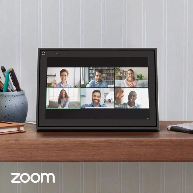 Alt view image 4 of 5 - Facebook Portal Mini - Smart Video Calling 8" Touch Screen Display with Alexa - Black