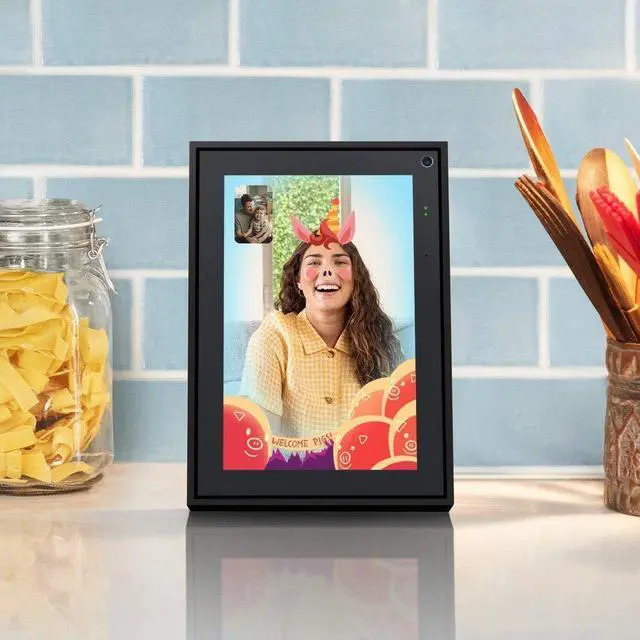 Alt view image 3 of 5 - Facebook Portal Mini - Smart Video Calling 8" Touch Screen Display with Alexa - Black