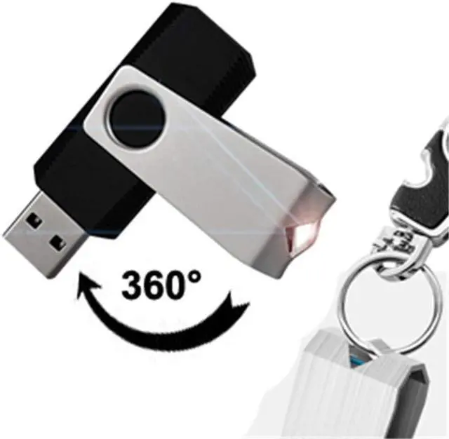 Alt view image 3 of 5 - KEXIN 4GB USB Flash Drive 50 Pack - Thumb Drive Bulk Memory Stick Pen Drives With Swivel Design, USB 2.0, Black