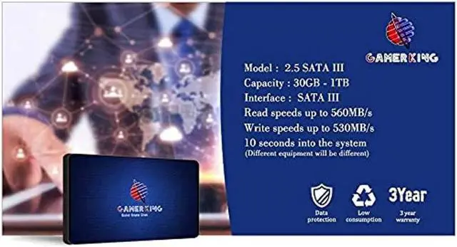 Alt view image 3 of 5 - GAMERKING SSD 2.5 SATA III 64GB High Performance Internal Solid State Drive for Desktop Laptop 10 Unit Package Pack [64GB(10 Packs),2.5-SATA3]