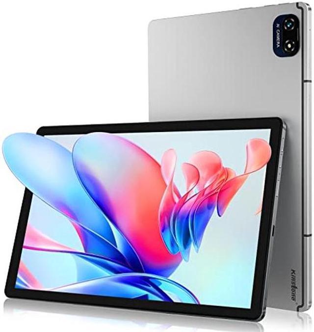 kinstone Android 12 Tablet with 128GB ROM 1TB Expand,10.1 Inch Gaming  Tablets,2.0GHz Octa-Core Tablet,1920 * 1200 FHD IPS Display,13MP+5MP,2.4/5G  WiFi,Bluetooth 5.0,Hotspot,GPS(Sliver) - Newegg.com