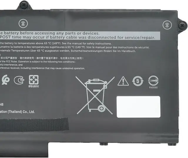 Alt view image 3 of 5 - EPYOBW 293F1 Laptop Battery 41Wh Compatible with Dell Latitude 5330 5430 7330 7430 7530 / Latitude 5330 7330 7430 2-in-1 Series FK0VR FKOVR 0HFN8K HFN8K 8H6WD 0PX0GF PX0GF 01VX5 404T8 51R71 8P81K
