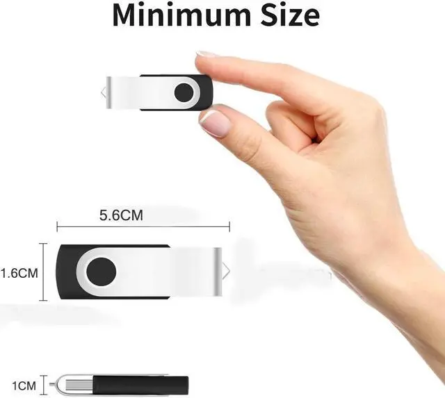 Alt view image 5 of 5 - EASTBULL 50Pack Bulk Flash Drives 8GB USB 2.0 Flash Drives Pack Thumb Drive Bulk USB Drive Bulk (Black 50PCS)