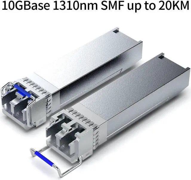 Alt view image 3 of 5 - 10Pack SFP+ 10GBase-LR SingleMode Module, 1310nm 10G LC SMF Fiber Optic Transceiver for Cisco SFP-10G-LR, Ubiquiti UniFi UF-SM-10G, Meraki MA-SFP-10GB-LR, Netgear, TP-Link and More (1310nm DDM 20km)