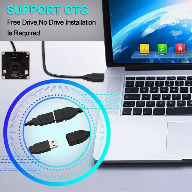 Alt view image 4 of 5 - Hotpet 4K USB Camera Sony IMX317 Image Sensor Webcam for Windows Mac Android Linux (3.6mm Lens)