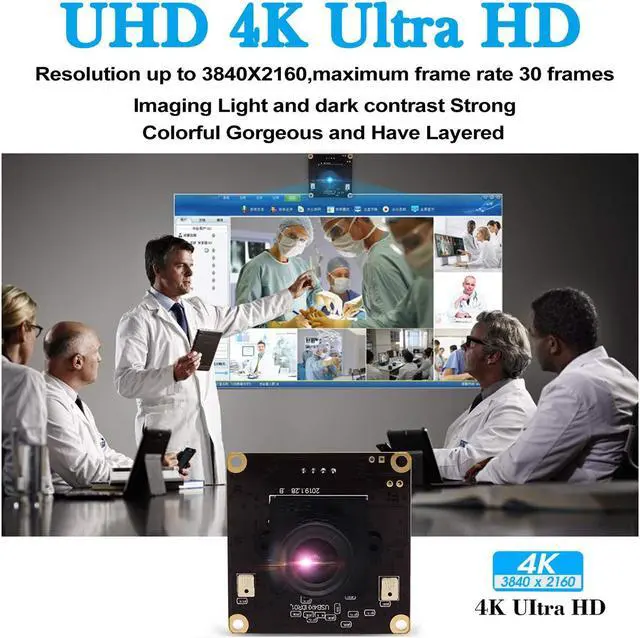 Alt view image 2 of 5 - Hotpet 4K USB Camera Sony IMX317 Image Sensor Webcam for Windows Mac Android Linux (3.6mm Lens)