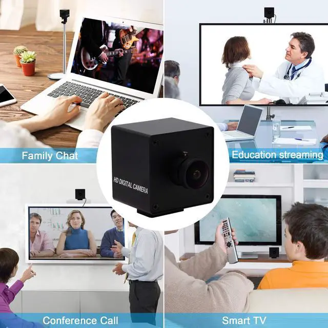 Alt view image 5 of 5 - IEights 4K Wide Angle USB Camera with Metal Case HD Video Audio Fisheye Webcam High Speed PC Camera IMX317 USB with Camera for Computer Mini UVC USB2.0 Web Camera for Laptop Jetson Nano Raspberry Pi