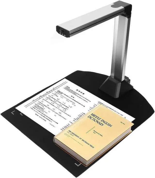 Alt view image 3 of 5 - USB Document Camera, 5MP Folding Document Scanner with 4 LED Fill Lights, Auto Focus Portable Size Document Camera Scanner for Web Conferencing, Distance Education, Remote Working