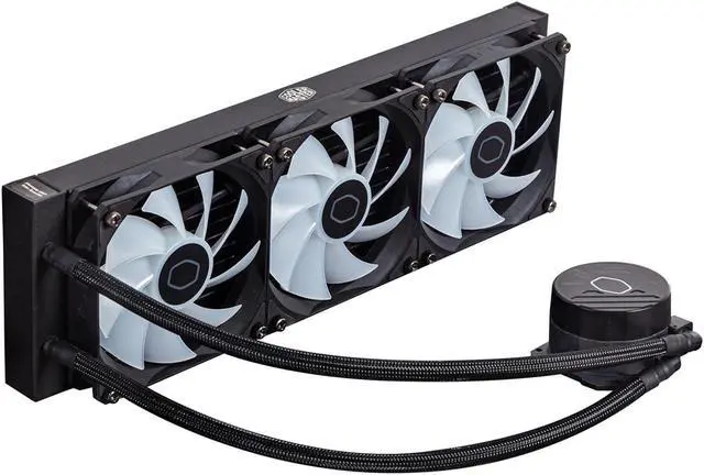 Alt view image 5 of 5 - MASTERLIQUID 360L Core ARGB AIO CPU Liquid Cooler, Water Cooling System, 3 x120mm ARGB Fans, 360mm Radiator Compatible with AMD Ryzen AM5/AM4/Intel LGA 1851/1700/1200/1151 | Black