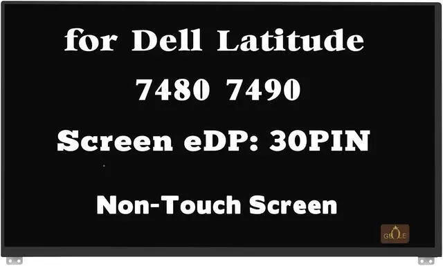 Main image of GBOLE Screen Replacement for Dell Latitude 7480 7490 P73G P73G001 P73G002 LCD Screen Display Panel 30PIN FHD 1920x1080 (Non-Touch Screen)