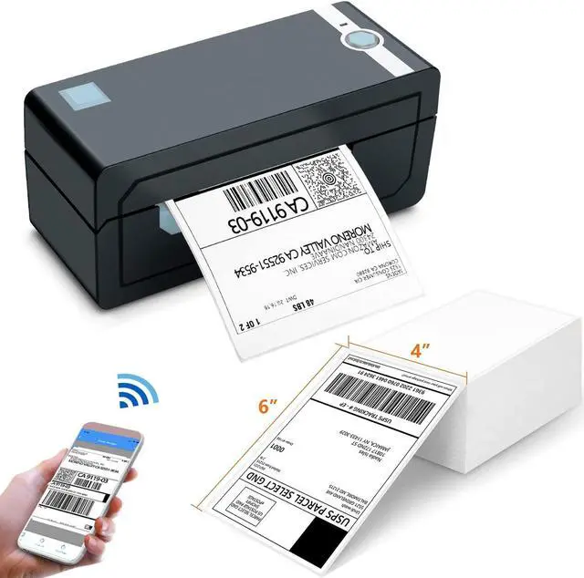 Main image of JADENS Bluetooth Label Printer & 1 Pack Thermal Labels