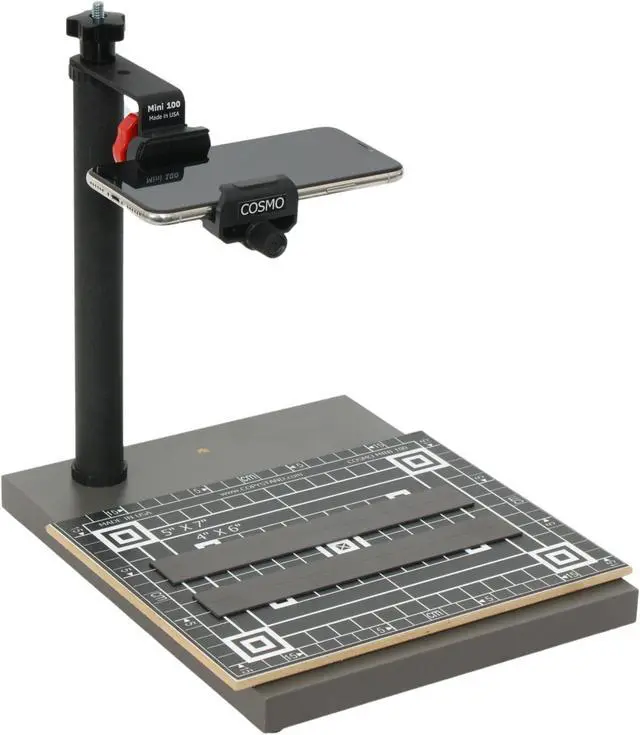 Main image of Cosmo COPY STAND, Mini 100, to Digitize Pictures, Documents, Checks (for Deposit), Jewelries and Collectibles with Your Smartphone, Made in The USA