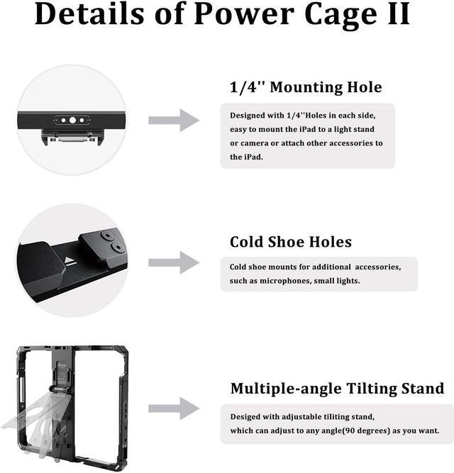 Accsoon iPad Cage for iPad Pro 3 to 6 Gen-12.9 inches Accsoon iPad Cage for iPad Pro 3 to 6 Gen-12.9 inches