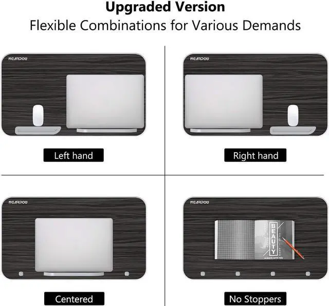 Alt view image 2 of 5 - Laptop Bed Table, NEARPOW Adjustable Laptop Bed Tray for Computer and Laptop Bed Stand, Laptop Desk for Bed, Lap Desk for Adults for Eating and Writing in Sofa and Couch